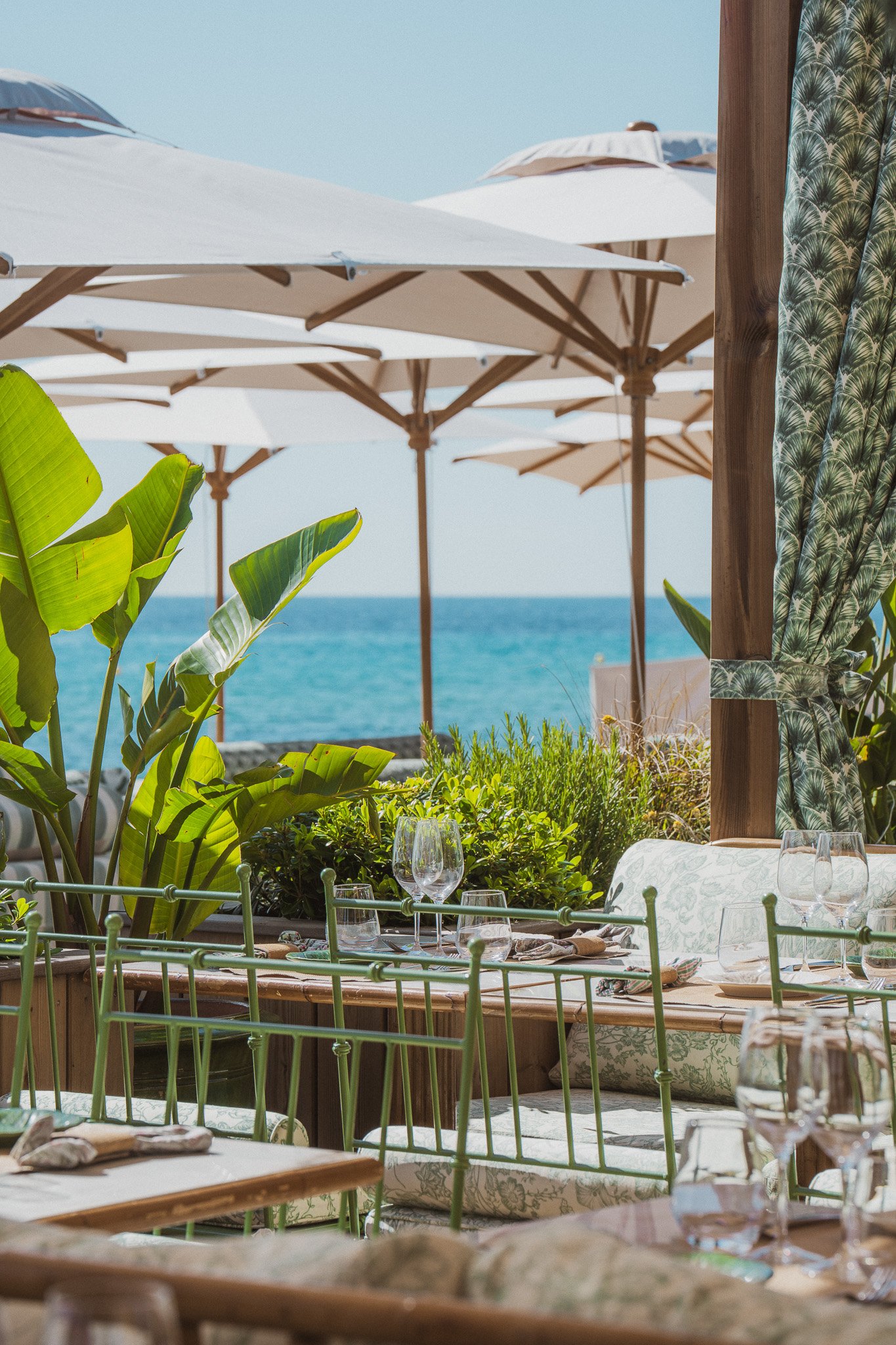 Pampelonne beach club relaxation Cybele Ramatuelle