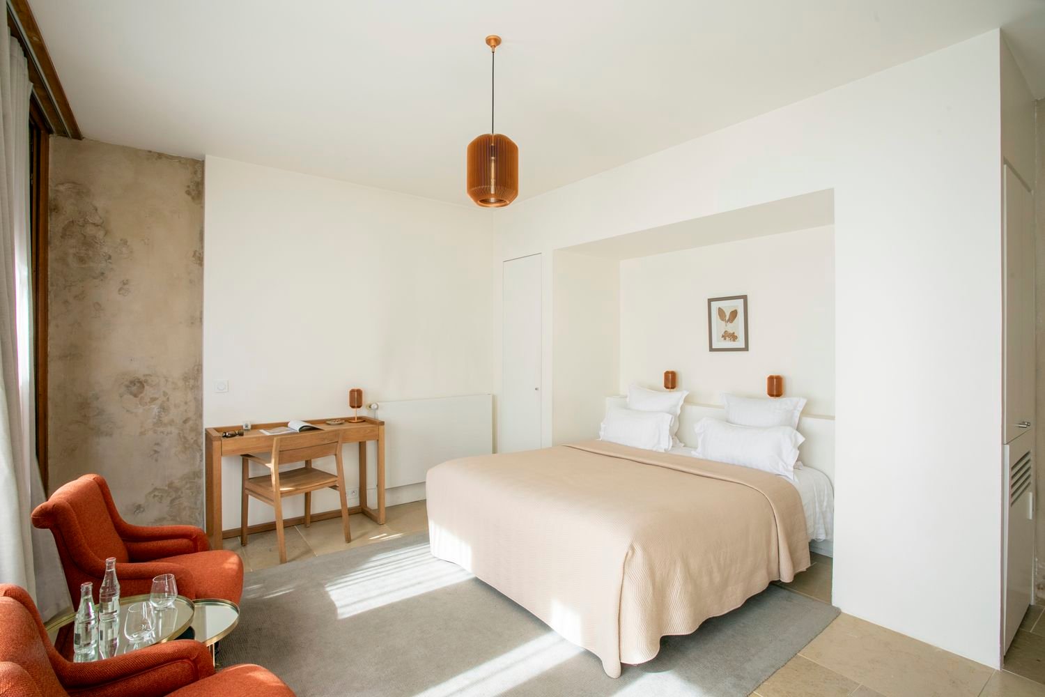 Hôtel de la Villeon | Suite La Déesse | Lit