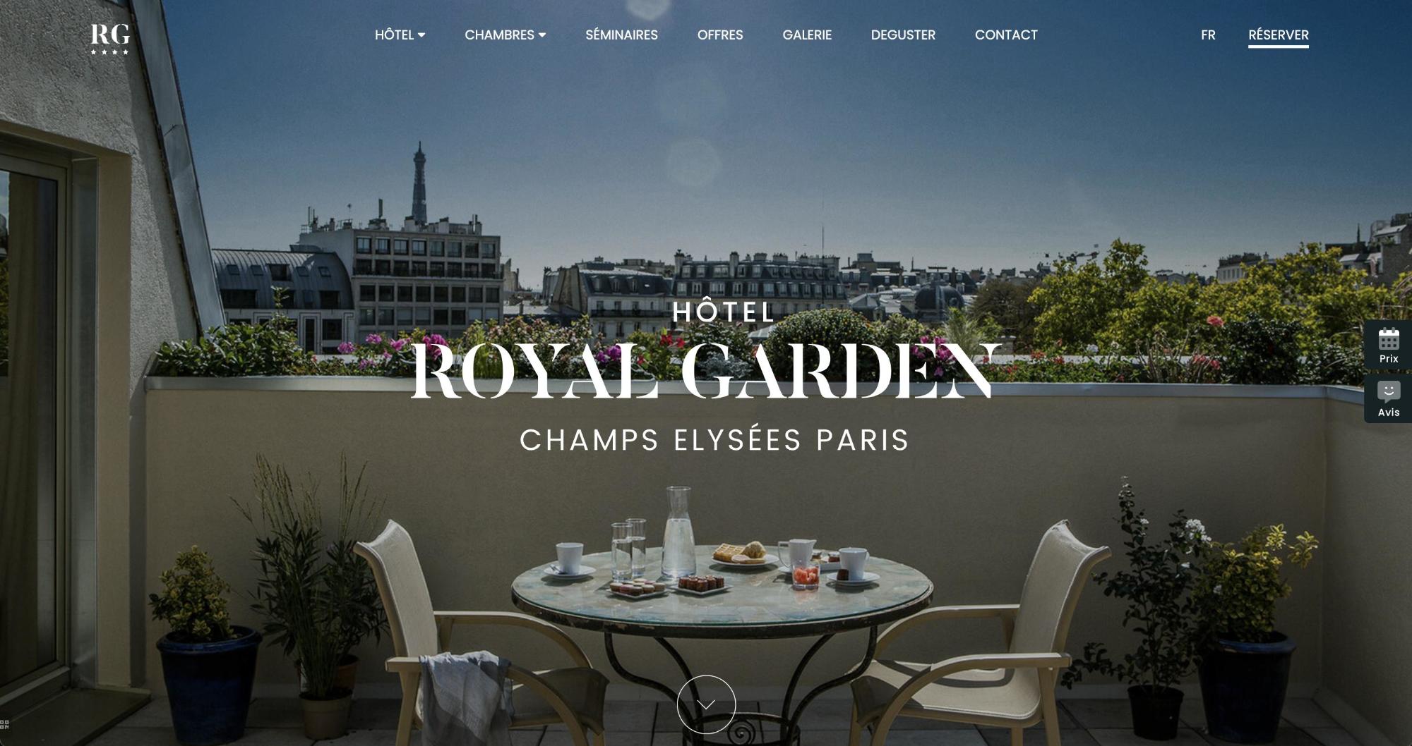 Agence MMCréation | Portfolio Hôtel Royal Garden