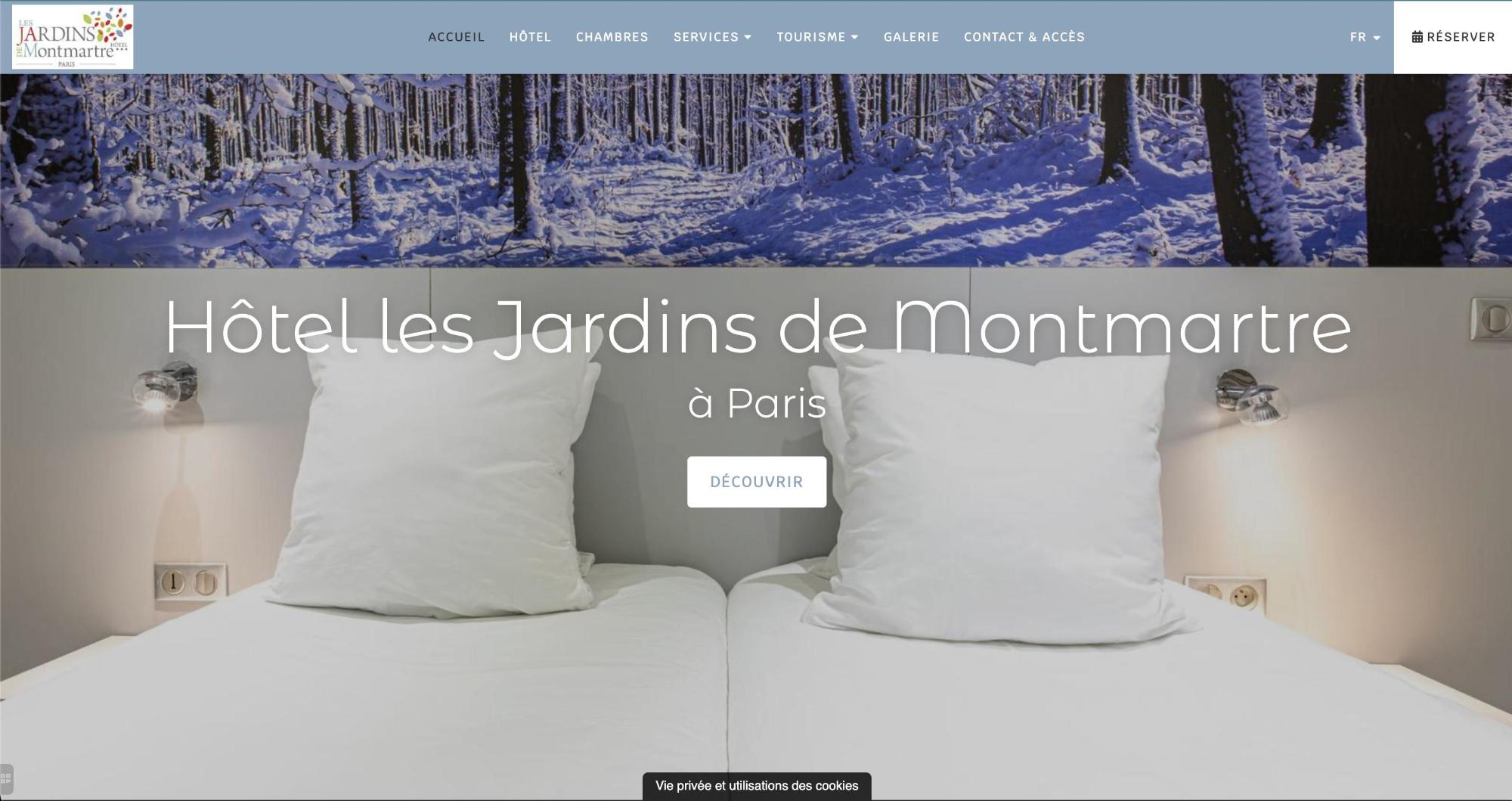 Agence MMCréation | Portfolio Hôtel les Jardins de Montmartre