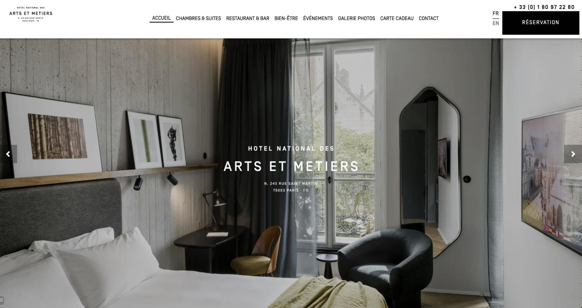 Agence MMCréation | Portfolio Hôtel National des Arts et Métiers