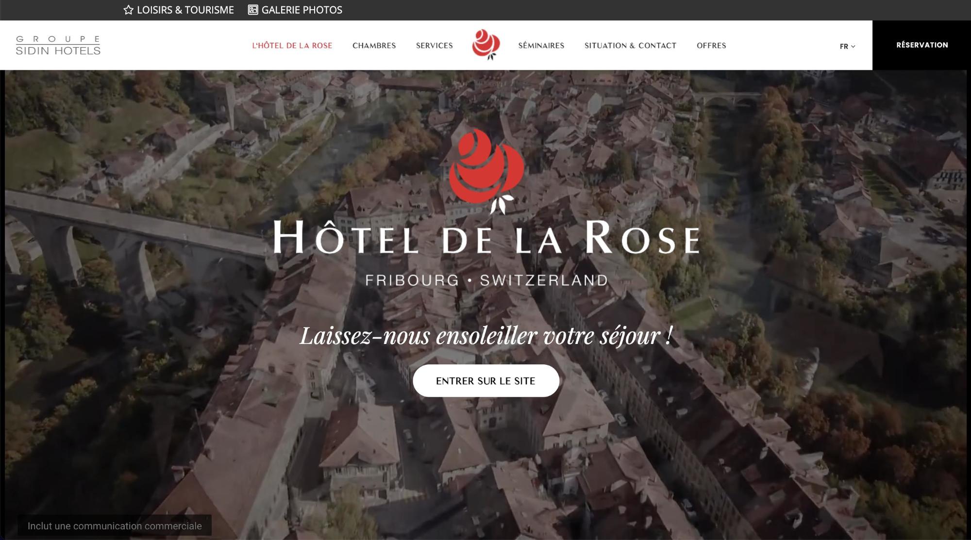 Agence MMCréation | Portfolio Hôtel de la Rose