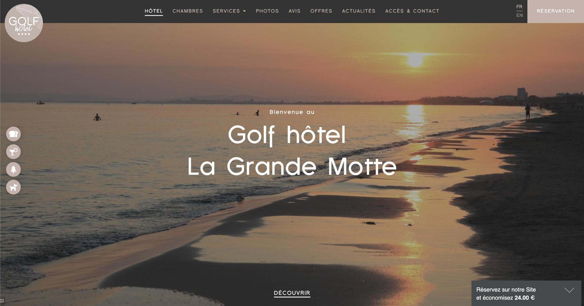 Agence MMCréation | Portfolio Golf Hôtel