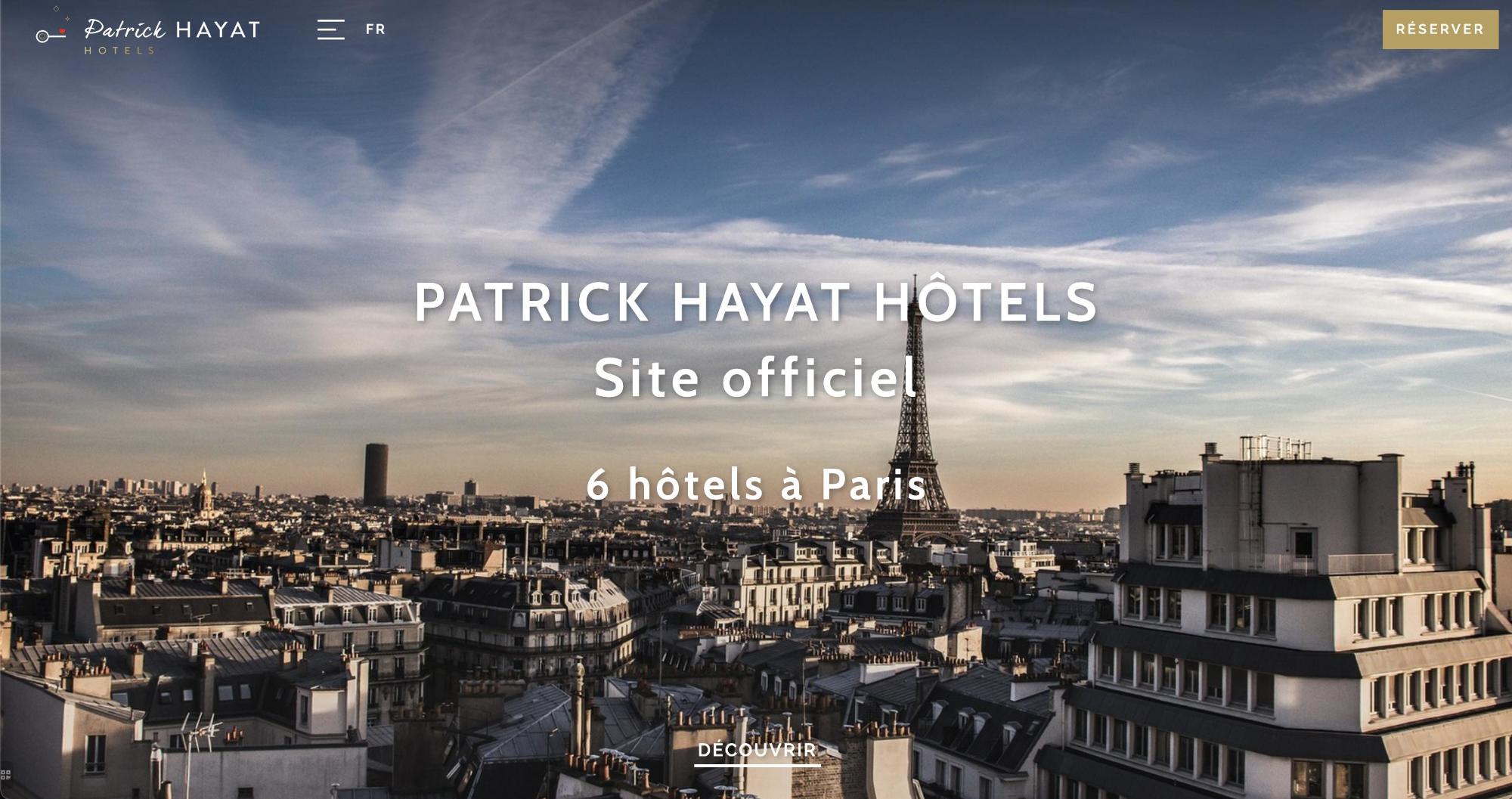 Agence MMCréation | Portfolio Patrick Hayat Hôtels