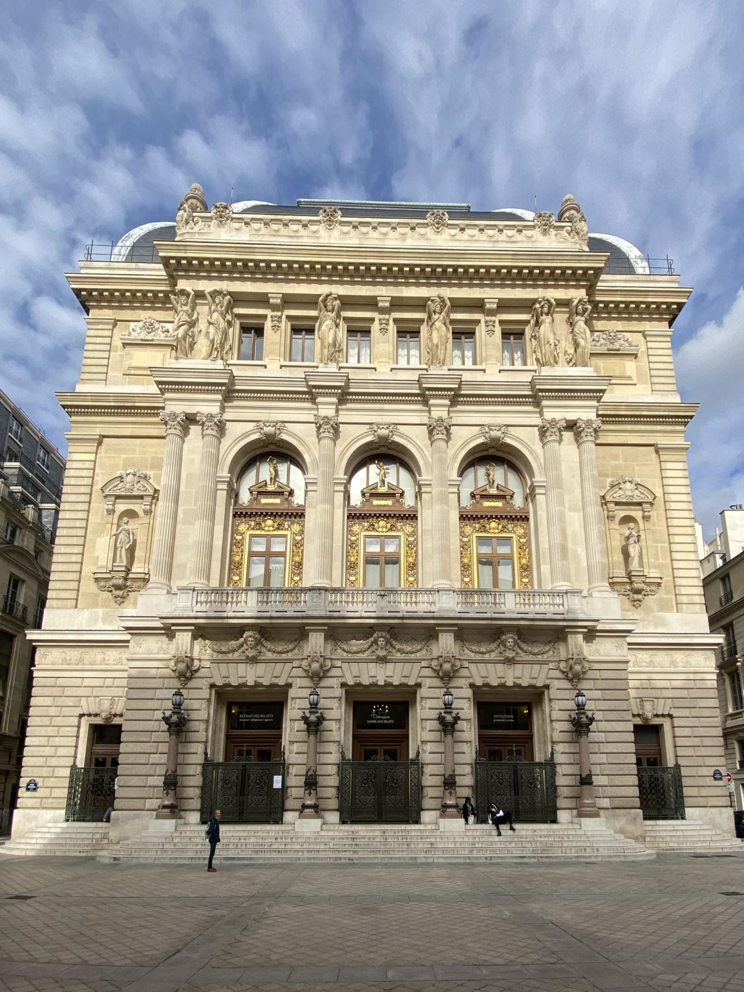 The Opera Comique is on the Boieldieu place, behind Hotel Gramont Paris